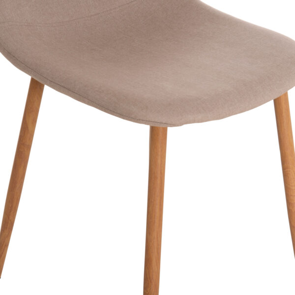 ΣΕΤ ΤΡΑΠΕΖΑΡΙΑΣ 5ΤΜΧ ΕΣ.ΧΩΡΟΥ JAFARU HM10885.12 ΣΤΡΟΓΓΥΛΟ ΤΡΑΠΕΖΙ Φ90 & 4 ΚΑΡΕΚΛΕΣ--ΜΠΕΖ - Image 6