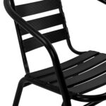 ΣΕΤ ΤΡΑΠΕΖΑΡΙΑΣ 5ΤΜΧ ADAM HM21220.03 ΚΑΡΕΚΛΕΣ ΜΕΤΑΛΛΙΚΕΣ & ΤΡΑΠΕΖΙ 110x60 ΜΑΥΡΟ - Image 4