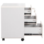 ΣΥΡΤΑΡΙΕΡΑ ΓΡΑΦΕΙΟΥ ΜΕ ΚΛΕΙΔΑΡΙΑ VANCE HM2159 ΛΕΥΚΗ ΜΕΛΑΜΙΝΗ-ΡΟΔΑΚΙΑ 39x40x60Υεκ. - Image 4