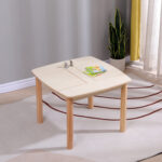 ΤΡΑΠΕΖΑΚΙ ΠΑΙΔΙΚΟ ΜΕ ΑΠΟΘ.ΧΩΡΟΥΣ RICKI HM18339.01 MDF & ΣΥΜΗΔΑ ΣΕ ΦΥΣΙΚΟ 65x65x47Υεκ - Image 2