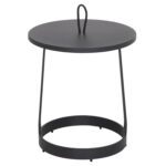 ΤΡΑΠΕΖΙ ΒΟΗΘΗΤΙΚΟ ΕΞ.ΧΩΡΟΥ MINO HM6432.01 ΑΛΟΥΜΙΝΙΟ & ΣΧΟΙΝΙ ΓΚΡΙ Φ47x53Υεκ - Image 3