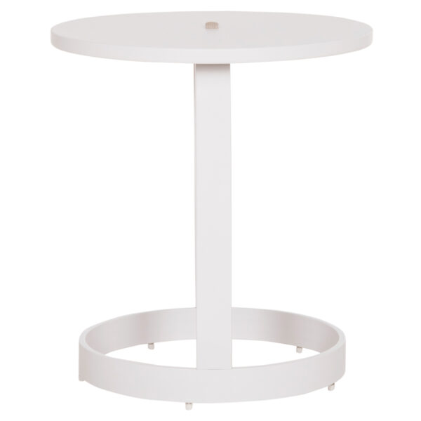 ΤΡΑΠΕΖΙ ΒΟΗΘΗΤΙΚΟ ΕΞ.ΧΩΡΟΥ MINO HM6432.02 ΑΛΟΥΜΙΝΙΟ ΛΕΥΚΟ & ΣΧΟΙΝΙ ΜΠΕΖ Φ47x53Υεκ - Image 5