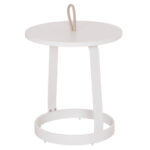 ΤΡΑΠΕΖΙ ΒΟΗΘΗΤΙΚΟ ΕΞ.ΧΩΡΟΥ MINO HM6432.02 ΑΛΟΥΜΙΝΙΟ ΛΕΥΚΟ & ΣΧΟΙΝΙ ΜΠΕΖ Φ47x53Υεκ - Image 6