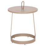 ΤΡΑΠΕΖΙ ΒΟΗΘΗΤΙΚΟ ΕΞ.ΧΩΡΟΥ MINO HM6432.03 ΑΛΟΥΜΙΝΙΟ & ΣΧΟΙΝΙ ΚΑΠΟΥΤΣΙΝΟ Φ47x53Υεκ - Image 3