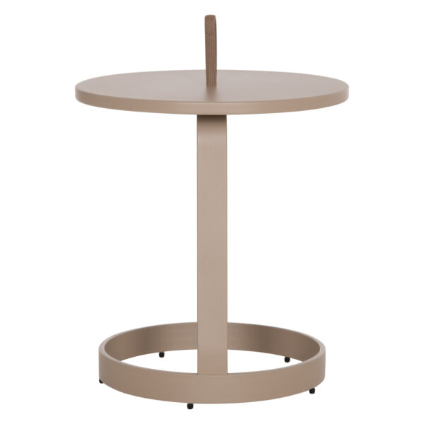 ΤΡΑΠΕΖΙ ΒΟΗΘΗΤΙΚΟ ΕΞ.ΧΩΡΟΥ MINO HM6432.03 ΑΛΟΥΜΙΝΙΟ & ΣΧΟΙΝΙ ΚΑΠΟΥΤΣΙΝΟ Φ47x53Υεκ - Image 4