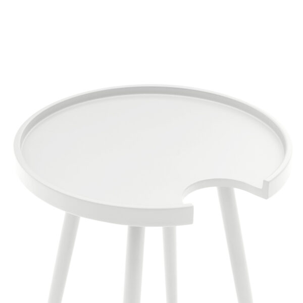 ΤΡΑΠΕΖΙ ΒΟΗΘΗΤΙΚΟ ΣΤΡΟΓΓΥΛΟ ΕΞ.ΧΩΡΟΥ TEROC HM6433.02 ΑΛΟΥΜΙΝΙΟ ΛΕΥΚΟ Φ47x53Υεκ - Image 3