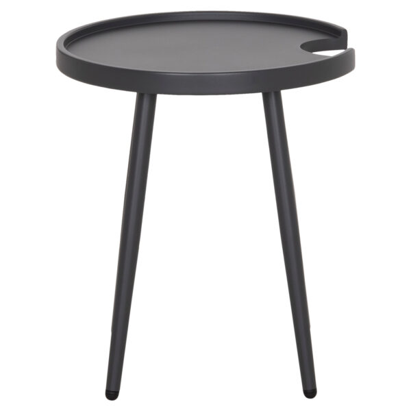 ΤΡΑΠΕΖΙ ΒΟΗΘΗΤΙΚΟ ΣΤΡΟΓΓΥΛΟ ΕΞ.ΧΩΡΟΥ TEROC HM6433.01 ΑΛΟΥΜΙΝΙΟ ΓΚΡΙ Φ47x53Υεκ - Image 3