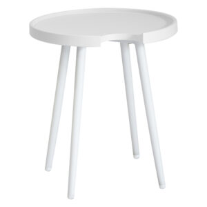 ΤΡΑΠΕΖΙ ΒΟΗΘΗΤΙΚΟ ΣΤΡΟΓΓΥΛΟ ΕΞ.ΧΩΡΟΥ TEROC HM6433.02 ΑΛΟΥΜΙΝΙΟ ΛΕΥΚΟ Φ47x53Υεκ