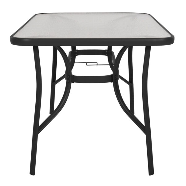 ΤΡΑΠΕΖΙ BRUNO HM5106.03 ΜΑΥΡΟ ΜΕΤΑΛΛΙΚΟ ΜΕ ΓΥΑΛΙΝΗ ΕΠΙΦΑΝΕΙΑ 140Χ80Χ72Υεκ - Image 4