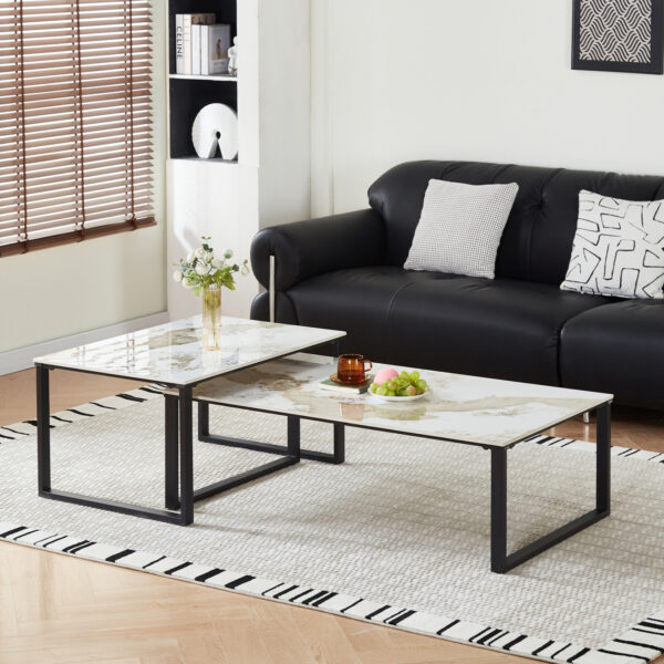 ΤΡΑΠΕΖΙ ΣΑΛΟΝΙΟΥ 2ΤΜΧ TERREN HM18365.01 ΜΕΤΑΛΛΟ--SINTERED STONE PANDORA 120x70x45Υεκ - Image 2