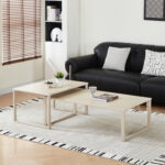 ΤΡΑΠΕΖΙ ΣΑΛΟΝΙΟΥ 2ΤΜΧ TERREN HM18365.02 ΜΠΕΖ ΠΟΔΙΑ--SINTERED STONE ΣΕ ΤΡΑΒΕΡΤΙΝΑ 120x70x45Υεκ - Image 2