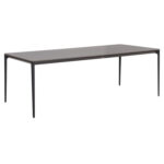 ΤΡΑΠΕΖΙ ΤΡΑΠΕΖΑΡΙΑΣ STAD HM6558.01 ΓΚΡΙ ΑΛΟΥΜΙΝΙΟ & SINTERED STONE TOP 220x100x75Υεκ