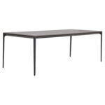 ΤΡΑΠΕΖΙ ΤΡΑΠΕΖΑΡΙΑΣ STAD HM6558.01 ΓΚΡΙ ΑΛΟΥΜΙΝΙΟ & SINTERED STONE TOP 220x100x75Υεκ - Image 4