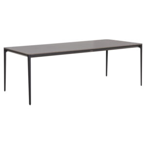 ΤΡΑΠΕΖΙ ΤΡΑΠΕΖΑΡΙΑΣ STAD HM6558.01 ΓΚΡΙ ΑΛΟΥΜΙΝΙΟ & SINTERED STONE TOP 220x100x75Υεκ