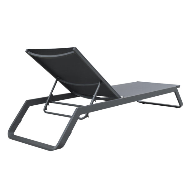 ΞΑΠΛΩΣΤΡΑ ΑΛΟΥΜΙΝΙΟΥ MARIMAR HM6562.01 ΣΚΕΛΕΤΟΣ & TEXTILENE ΓΚΡΙ 220x67.5x31.5Υεκ - Image 4