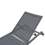 ΞΑΠΛΩΣΤΡΑ ΑΛΟΥΜΙΝΙΟΥ MARIMAR HM6562.01 ΣΚΕΛΕΤΟΣ & TEXTILENE ΓΚΡΙ 220x67.5x31.5Υεκ - Image 5