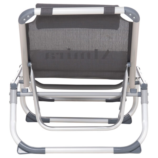 ΞΑΠΛΩΣΤΡΑ ΠΑΡΑΛΙΑΣ ΑΛΟΥΜΙΝΙΟΥ ΒΑΡ.ΤΥΠΟΥ ALMIRA HM5054.10 ΓΚΡΙ TEXTILENE 187x59x78Υεκ - Image 6