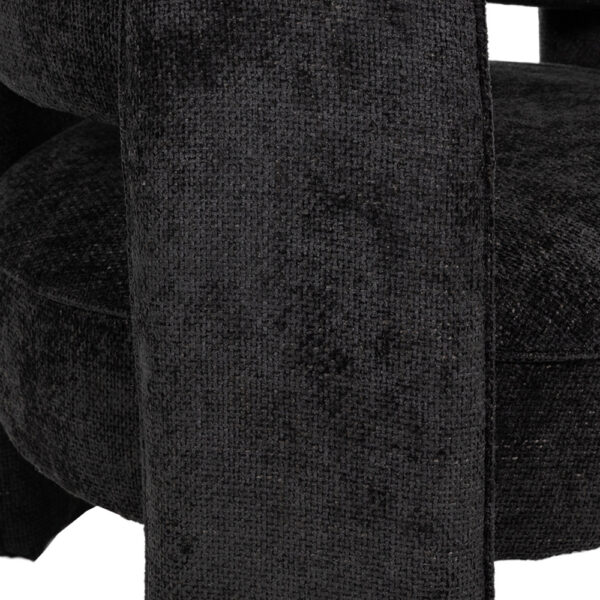 GRADA SMALL ΠΟΛΥΘΡΟΝΑ ΜΑΥΡΟ 79x85x70.5cm 01-3589 - Image 7