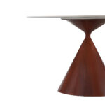 NOISETTE ΤΡΑΠΕΖΙ ΛΕΥΚΟ ΜΕ ΟΨΗ ΜΑΡΜΑΡΟΥ 120x120x76cm 02-0723 - Image 3