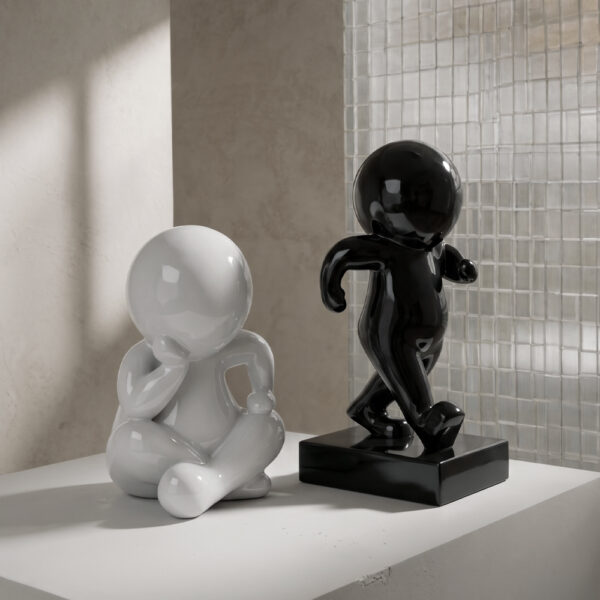 ENZO ΔΙΑΚΟΣΜΗΤΙΚΗ ΦΙΓΟΥΡΑ 25x23x36cm POLYRESIN ΛΕΥΚΟ 029924 - Image 3