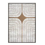 NEW AGE ΠΙΝΑΚΑΣ ΔΙΑΚΟΣΜΗΣΗΣ 80x120x4cm ΚΑΜΒΑΣ ΜΠΕΖ ΚΑΦΕ ΞΥΛΟ ΚΑΦΕ 031354 - Image 3