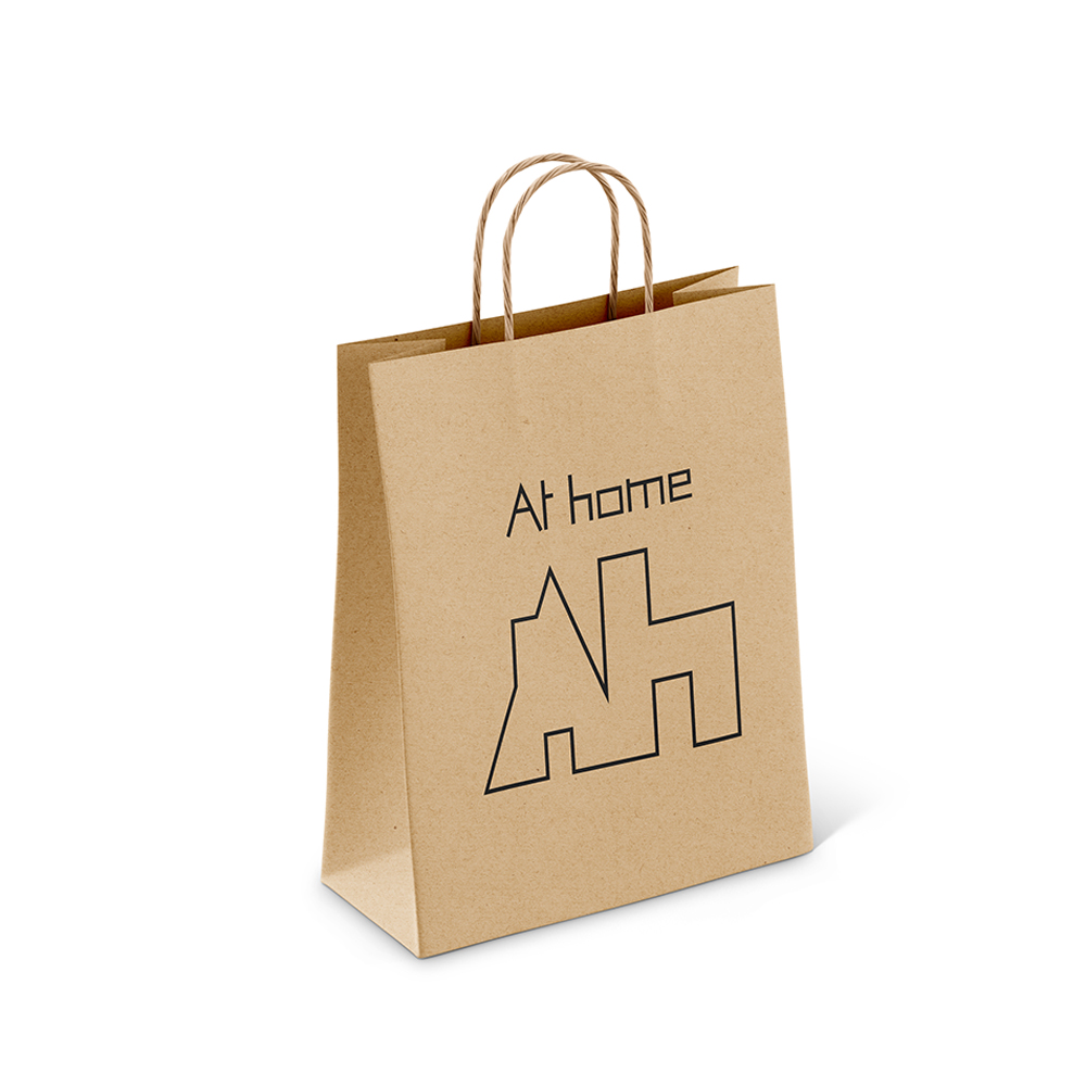 033007-sSHRS-first-_1 ATHOME DAILY BAG ΜΕΣΑΙΑ 23x10x32cm ΧΑΡΤΙ ΦΥΣΙΚΟ 033007 - Image 1