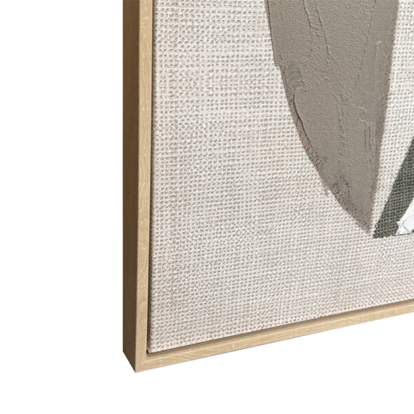 SLATE A ΠΙΝΑΚΑΣ ΔΙΑΚΟΣΜΗΤΙΚΟΣ ΜΕ ΚΟΡΝΙΖΑ 75x100x4cm ΚΑΜΒΑΣ ΛΑΔΙ ΜΠΕΖ ΛΕΥΚΟ PS 033029 - Image 5