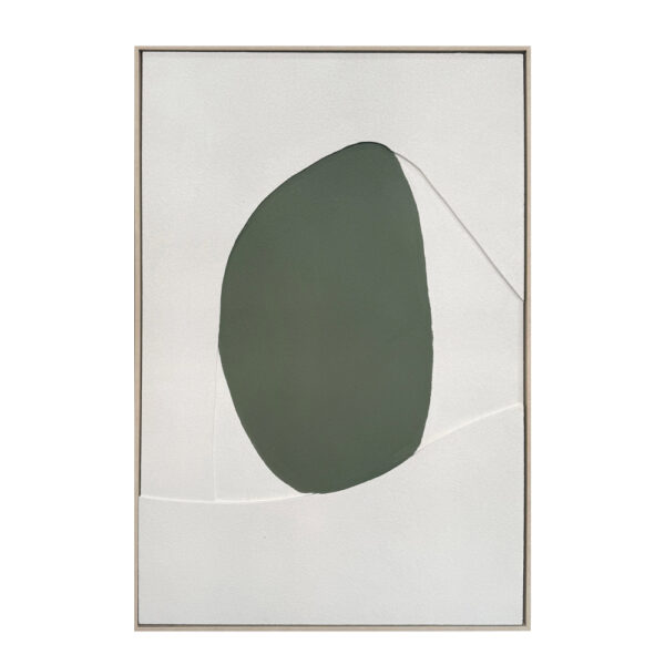 VOID B ΠΙΝΑΚΑΣ ΔΙΑΚΟΣΜΗΤΙΚΟΣ ΜΕ ΚΟΡΝΙΖΑ 80x120x4cm ΚΑΜΒΑΣ ΜΠΕΖ ΛΑΔΙ PS 033032 - Image 3