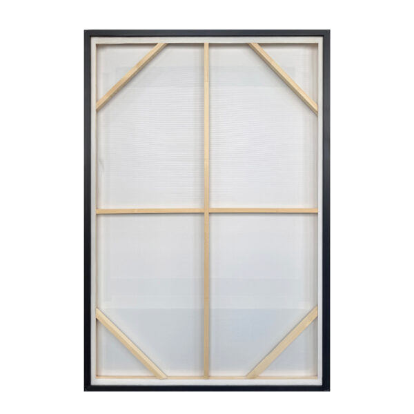 SQUARE ΠΙΝΑΚΑΣ ΔΙΑΚΟΣΜΗΤΙΚΟΣ ΜΕ ΚΟΡΝΙΖΑ 80x120x4cm ΚΑΜΒΑΣ ΜΠΕΖ ΜΑΥΡΟ ΚΑΦΕ PS 033033 - Image 6