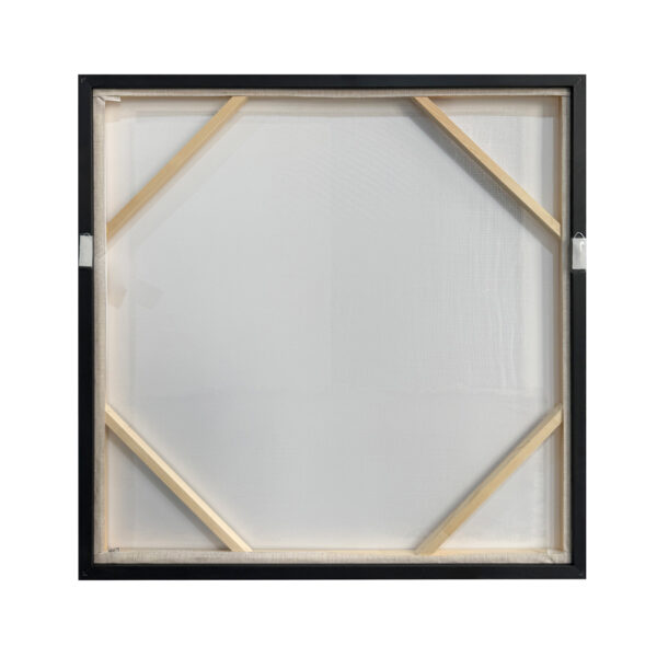 PLIS ΠΙΝΑΚΑΣ ΔΙΑΚΟΣΜΗΣΗΣ 80x80x4cm ΚΑΜΒΑΣ ΜΠΕΖ ΚΑΦΕ ΣΚΟΥΡΟ ΞΥΛΟ TERRACOTTA 035041 - Image 5