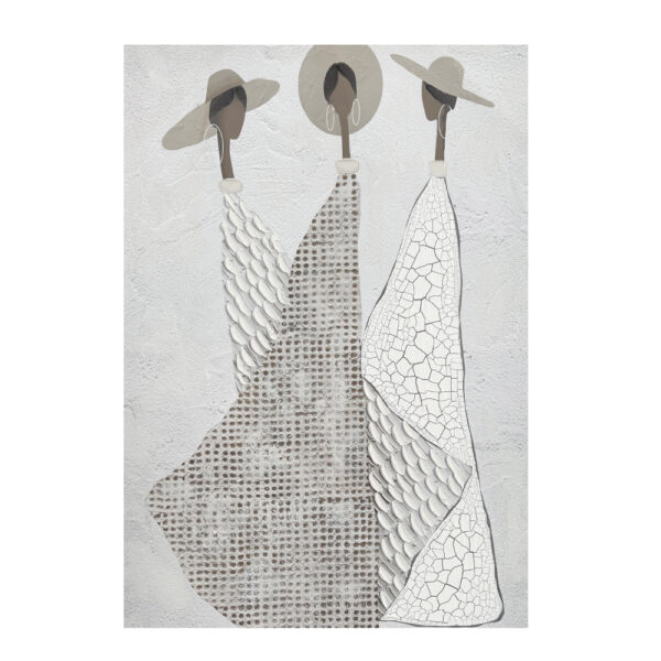 TRINITY ΠΙΝΑΚΑΣ ΔΙΑΚΟΣΜΗΣΗΣ 80x120x4cm ΚΑΜΒΑΣ OFF WHITE STONE GREY ΞΥΛΟ ΓΚΡΙ 035045 - Image 2