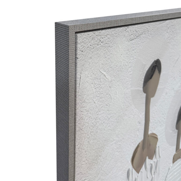 TRINITY ΠΙΝΑΚΑΣ ΔΙΑΚΟΣΜΗΣΗΣ 80x120x4cm ΚΑΜΒΑΣ OFF WHITE STONE GREY ΞΥΛΟ ΓΚΡΙ 035045 - Image 3