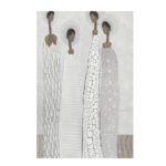 TRINITY ΠΙΝΑΚΑΣ ΔΙΑΚΟΣΜΗΣΗΣ 80x120x4cm ΚΑΜΒΑΣ OFF WHITE STONE GREY ΞΥΛΟ ΚΑΦΕ ΑΝΟΙΧΤΟ 035046 - Image 2
