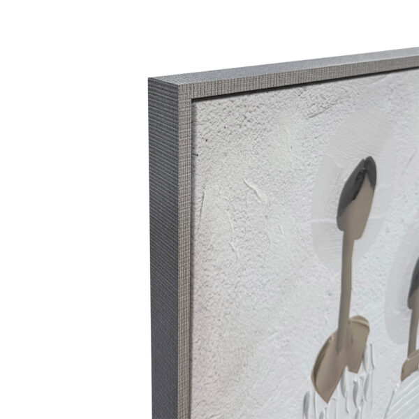 TRINITY ΠΙΝΑΚΑΣ ΔΙΑΚΟΣΜΗΣΗΣ 80x120x4cm ΚΑΜΒΑΣ OFF WHITE STONE GREY ΞΥΛΟ ΚΑΦΕ ΑΝΟΙΧΤΟ 035046 - Image 4