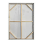 TRINITY ΠΙΝΑΚΑΣ ΔΙΑΚΟΣΜΗΣΗΣ 80x120x4cm ΚΑΜΒΑΣ OFF WHITE STONE GREY ΞΥΛΟ ΚΑΦΕ ΑΝΟΙΧΤΟ 035046 - Image 5
