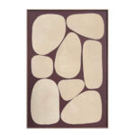BLOB ΠΙΝΑΚΑΣ ΔΙΑΚΟΣΜΗΣΗΣ 80x120x4cm ΚΑΜΒΑΣ ΜΠΕΖ ΚΑΦΕ ΣΚΟΥΡΟ ΞΥΛΟ 035048