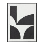 CONTRAST ΠΙΝΑΚΑΣ ΔΙΑΚΟΣΜΗΣΗΣ 60x80x3.2cm ΚΑΜΒΑΣ ΑΣΠΡΟ ΜΑΥΡΟ MDF ΜΑΥΡΟ 035050