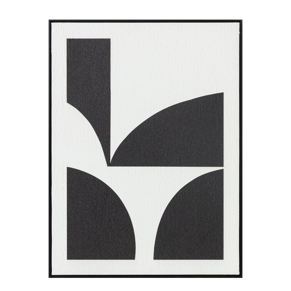 035050-wYTcj-first-_1 CONTRAST ΠΙΝΑΚΑΣ ΔΙΑΚΟΣΜΗΣΗΣ 60x80x3.2cm ΚΑΜΒΑΣ ΑΣΠΡΟ ΜΑΥΡΟ MDF ΜΑΥΡΟ 035050 - Image 1