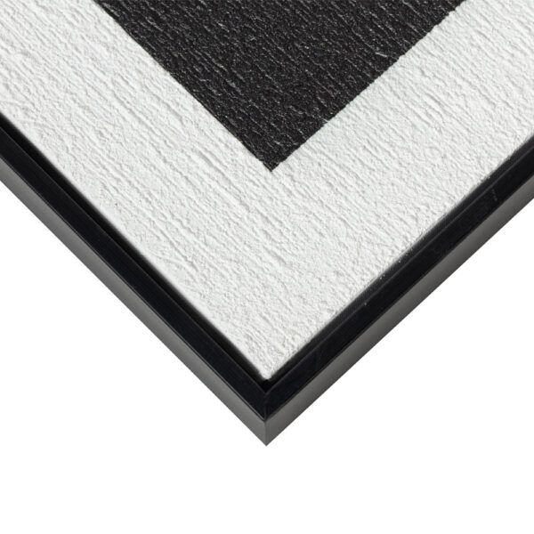 CONTRAST ΠΙΝΑΚΑΣ ΔΙΑΚΟΣΜΗΣΗΣ 60x80x3.2cm ΚΑΜΒΑΣ ΑΣΠΡΟ ΜΑΥΡΟ MDF ΜΑΥΡΟ 035050 - Image 3
