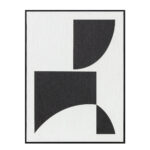 CONTRAST ΠΙΝΑΚΑΣ ΔΙΑΚΟΣΜΗΣΗΣ 60x80x3.2cm ΚΑΜΒΑΣ ΑΣΠΡΟ ΜΑΥΡΟ MDF ΜΑΥΡΟ 035051