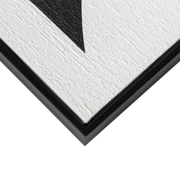 CONTRAST ΠΙΝΑΚΑΣ ΔΙΑΚΟΣΜΗΣΗΣ 60x80x3.2cm ΚΑΜΒΑΣ ΑΣΠΡΟ ΜΑΥΡΟ MDF ΜΑΥΡΟ 035051 - Image 3