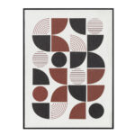 PRISMA ΠΙΝΑΚΑΣ ΔΙΑΚΟΣΜΗΣΗΣ 60x80x3.2cm ΚΑΜΒΑΣ ΠΟΛΥΧΡΩΜΟ MDF ΜΑΥΡΟ 035052