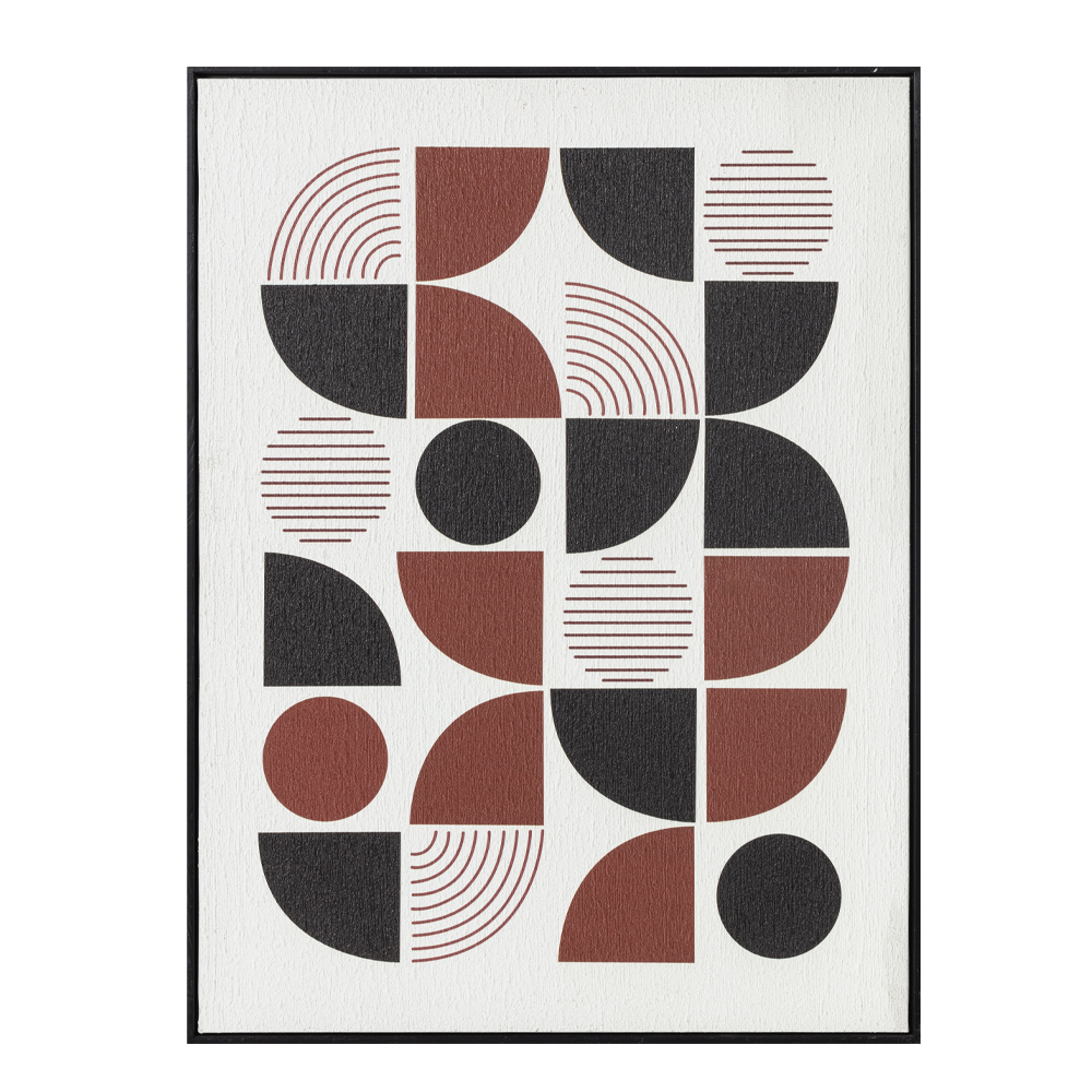 035052-Bgugp-first-_1 PRISMA ΠΙΝΑΚΑΣ ΔΙΑΚΟΣΜΗΣΗΣ 60x80x3.2cm ΚΑΜΒΑΣ ΠΟΛΥΧΡΩΜΟ MDF ΜΑΥΡΟ 035052 - Image 1