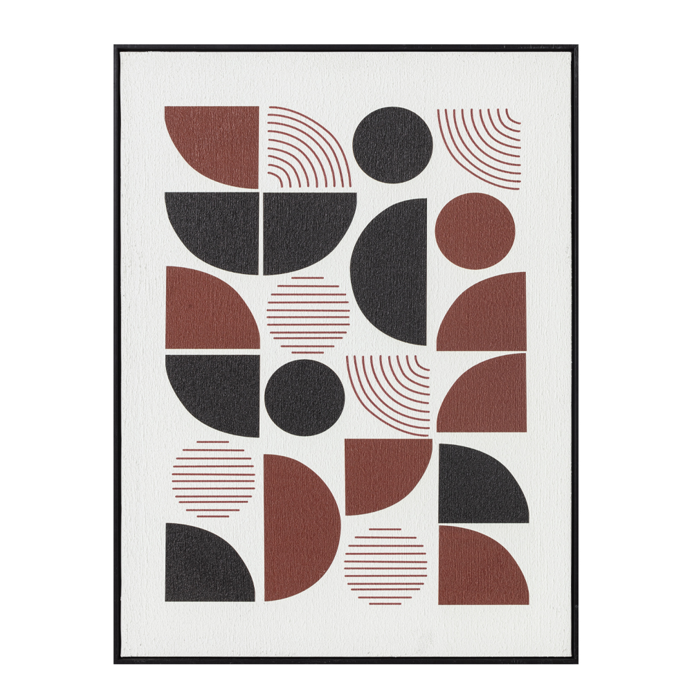 035053-ibrZC-first-_1 PRISMA ΠΙΝΑΚΑΣ ΔΙΑΚΟΣΜΗΣΗΣ 60x80x3.2cm ΚΑΜΒΑΣ ΠΟΛΥΧΡΩΜΟ MDF ΜΑΥΡΟ 035053 - Image 1