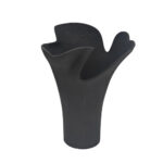 FLOWRA ΒΑΖΟ 30x29x41cm ΑΛΟΥΜΙΝΙΟ ΜΑΥΡΟ 035234 - Image 3