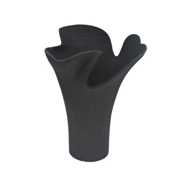 FLOWRA ΒΑΖΟ 30x29x41cm ΑΛΟΥΜΙΝΙΟ ΜΑΥΡΟ 035234 - Image 3