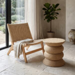 RIBBONS SIDE TABLE ΦΥΣΙΚΟ 59x59x53 04-1166 - Image 4