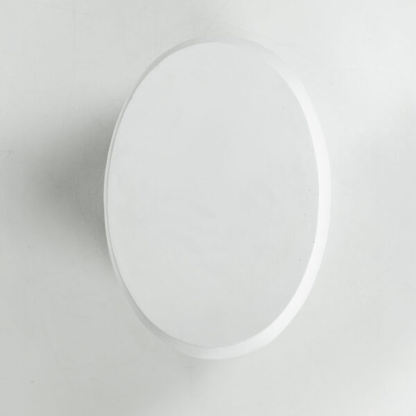 LITHOS OVAL SIDE TABLE ΛΕΥΚΟ 62x43.5x53cm 04-1232 - Image 3