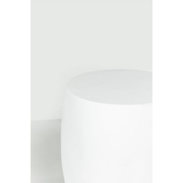 LITHOS OVAL SIDE TABLE ΛΕΥΚΟ 62x43.5x53cm 04-1232 - Image 4