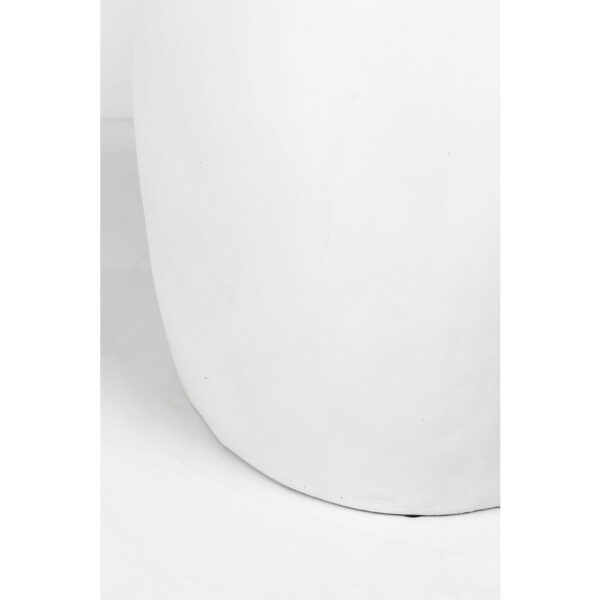 LITHOS OVAL SIDE TABLE ΛΕΥΚΟ 62x43.5x53cm 04-1232 - Image 5